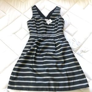 J.Crew Black Striped Dress